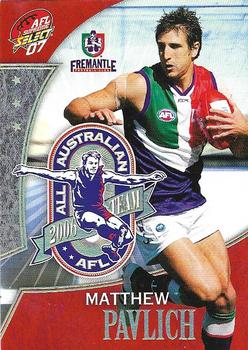2007 Select AFL Supreme - All Australian #AA22 Matthew Pavlich Front